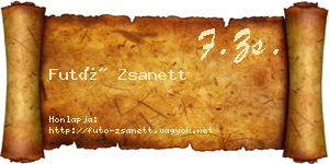 Futó Zsanett névjegykártya